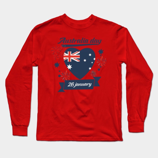 australia day 26th january Long Sleeve T-Shirt by ahnoun